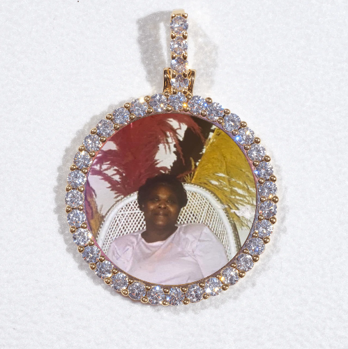3D CIRCLE CUSTOM PICTURE PENDANT SMALL SIZE