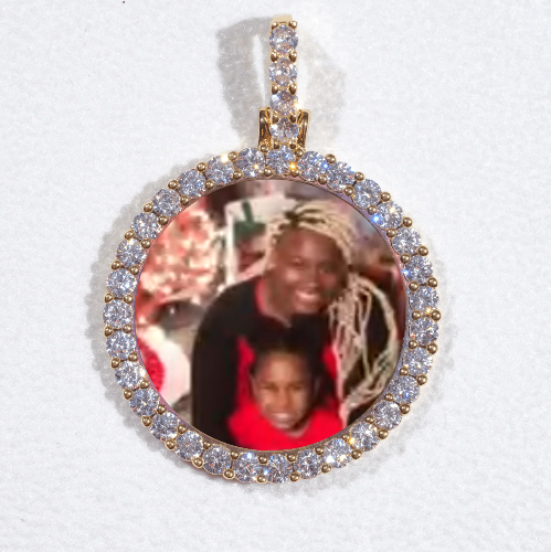 3D CIRCLE CUSTOM PICTURE PENDANT SMALL SIZE