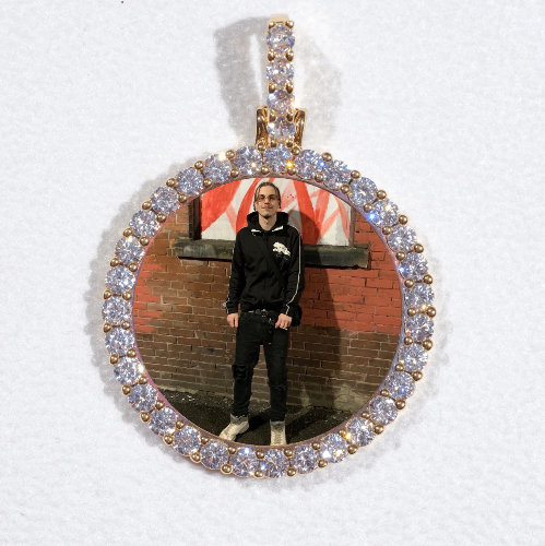 3D CIRCLE CUSTOM PICTURE PENDANT SMALL SIZE