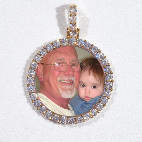 3D CIRCLE CUSTOM PICTURE PENDANT SMALL SIZE