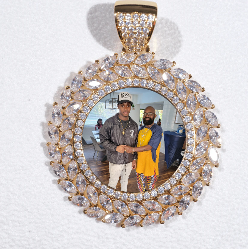 Large 3D Wheat Ear Custom Picture Pendant