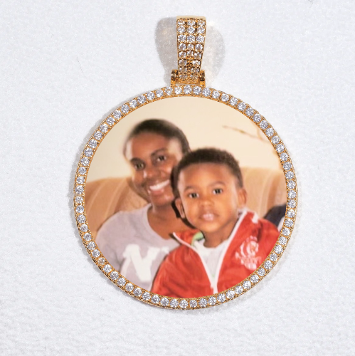 MEDIUM 3D CIRCLE CUSTOM PICTURE PENDANT