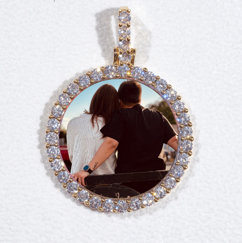 3D CIRCLE CUSTOM PICTURE PENDANT SMALL SIZE