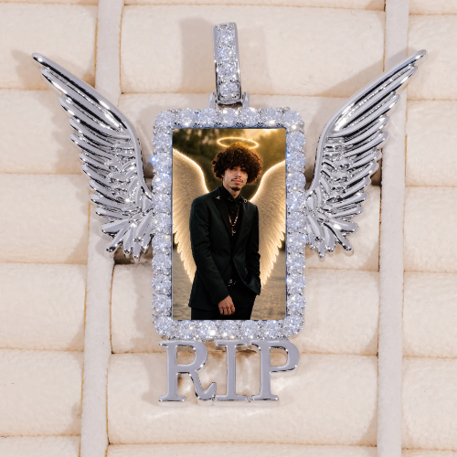 RIP WING 3D CUSTOM PICTURE PENDANT