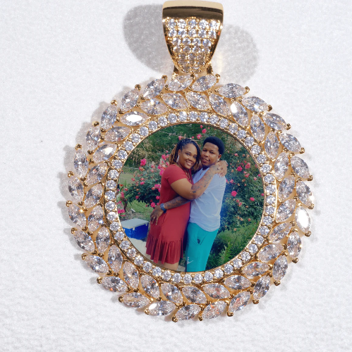 Large 3D Wheat Ear Custom Picture Pendant