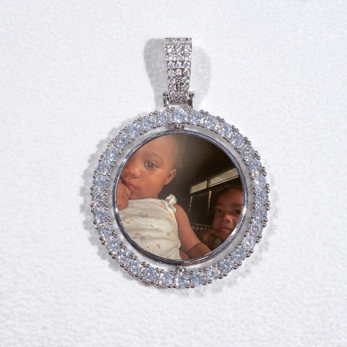 3D Spinning 2-Faced Custom Picture Pendant