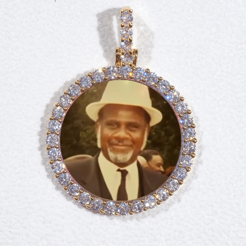 3D CIRCLE CUSTOM PICTURE PENDANT SMALL SIZE
