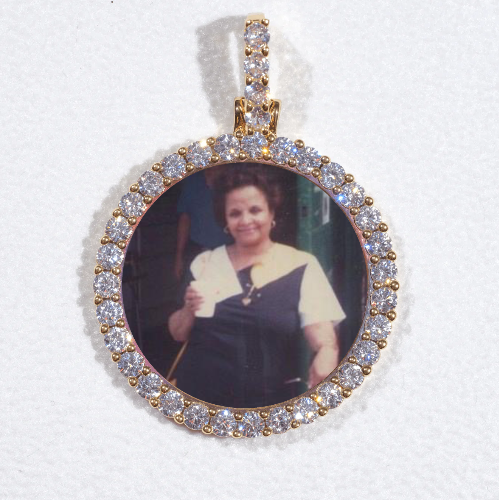 3D CIRCLE CUSTOM PICTURE PENDANT SMALL SIZE