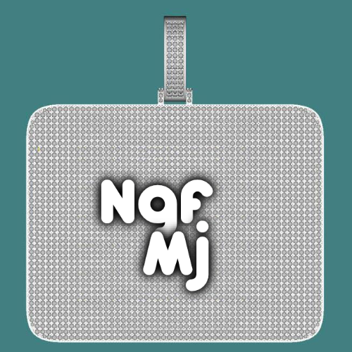 CUSTOM LETTER NECKLACE 3D BIG SQUARE