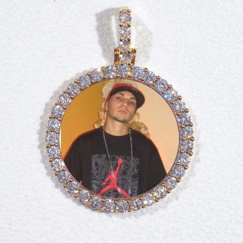 3D CIRCLE CUSTOM PICTURE PENDANT SMALL SIZE