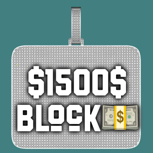 CUSTOM LETTER NECKLACE 3D BIG SQUARE