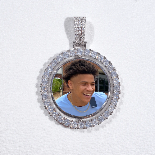 3D Spinning 2-Faced Custom Picture Pendant