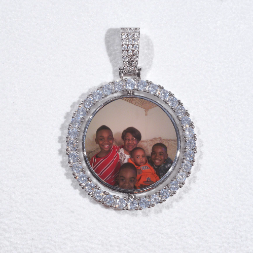 3D Spinning 2-Faced Custom Picture Pendant