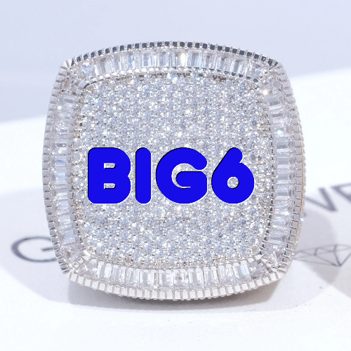 CUSTOM LETTER 3D ICED RING