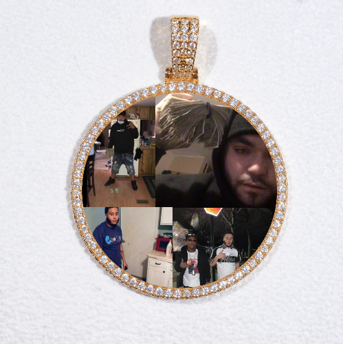 MEDIUM 3D CIRCLE CUSTOM PICTURE PENDANT