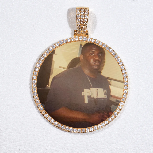 MEDIUM 3D CIRCLE CUSTOM PICTURE PENDANT