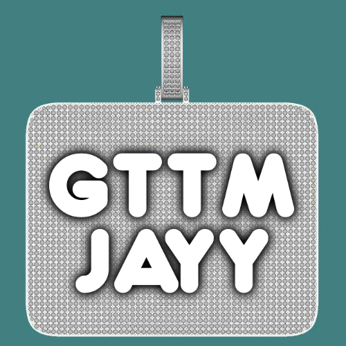 CUSTOM LETTER NECKLACE 3D BIG SQUARE