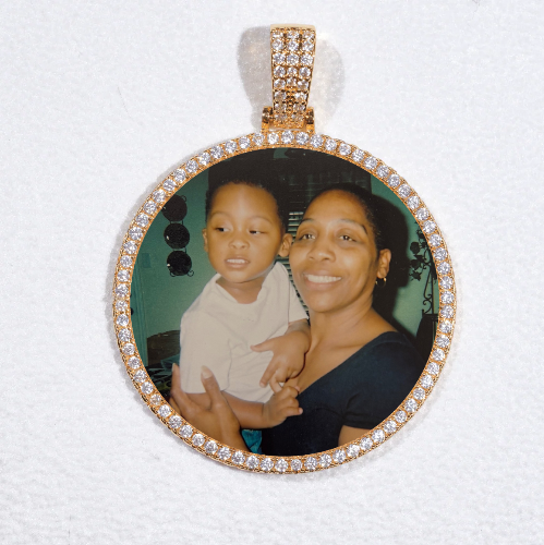 MEDIUM 3D CIRCLE CUSTOM PICTURE PENDANT