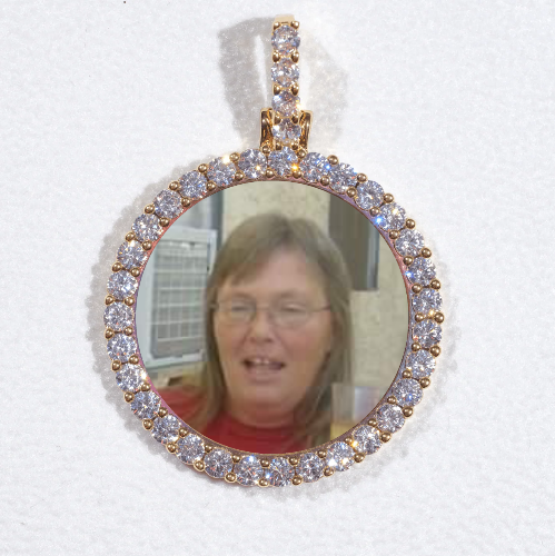 3D CIRCLE CUSTOM PICTURE PENDANT SMALL SIZE