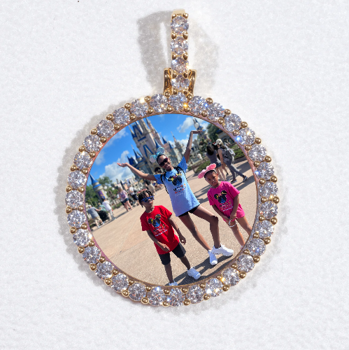 3D CIRCLE CUSTOM PICTURE PENDANT SMALL SIZE