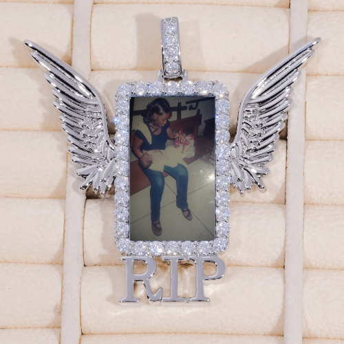 RIP WING 3D CUSTOM PICTURE PENDANT