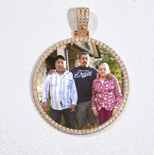 MEDIUM 3D CIRCLE CUSTOM PICTURE PENDANT
