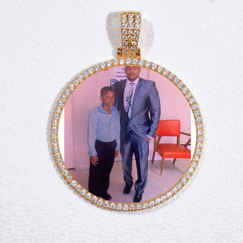 MEDIUM 3D CIRCLE CUSTOM PICTURE PENDANT