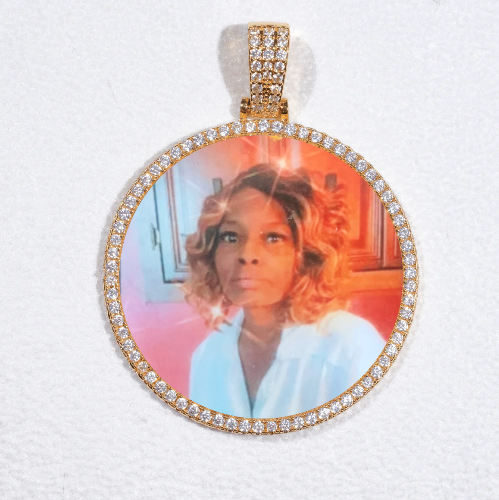 MEDIUM 3D CIRCLE CUSTOM PICTURE PENDANT