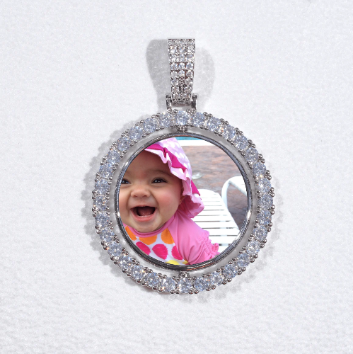 3D Spinning 2-Faced Custom Picture Pendant
