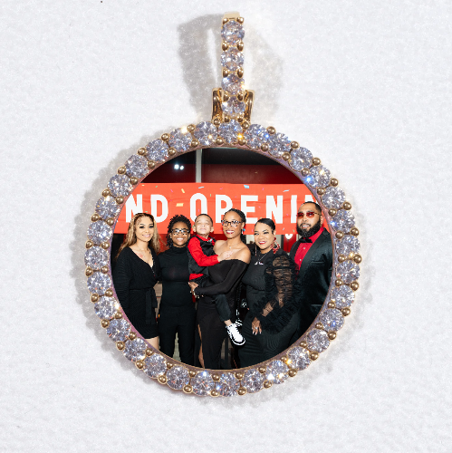 3D CIRCLE CUSTOM PICTURE PENDANT SMALL SIZE