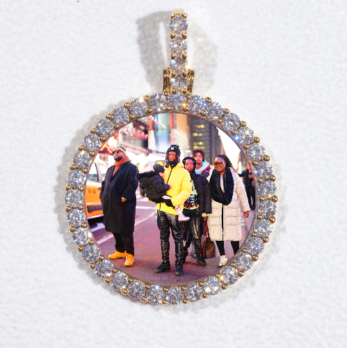 3D CIRCLE CUSTOM PICTURE PENDANT SMALL SIZE