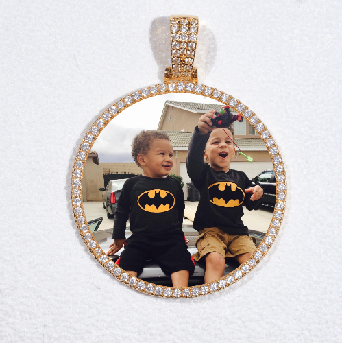 MEDIUM 3D CIRCLE CUSTOM PICTURE PENDANT