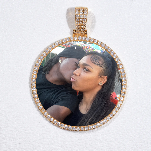 MEDIUM 3D CIRCLE CUSTOM PICTURE PENDANT
