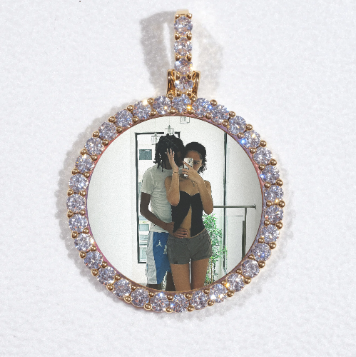 3D CIRCLE CUSTOM PICTURE PENDANT SMALL SIZE