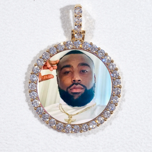 3D CIRCLE CUSTOM PICTURE PENDANT SMALL SIZE