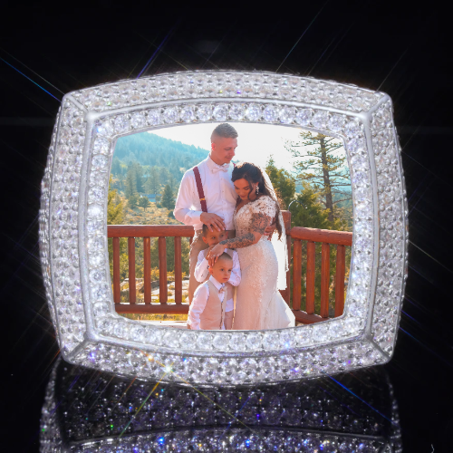 3D CUSTOM PICTURE ICED RING