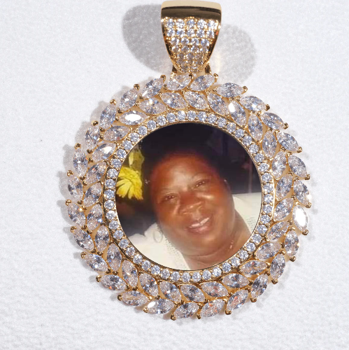 Large 3D Wheat Ear Custom Picture Pendant