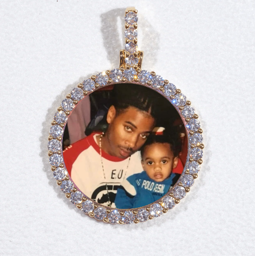 3D CIRCLE CUSTOM PICTURE PENDANT SMALL SIZE