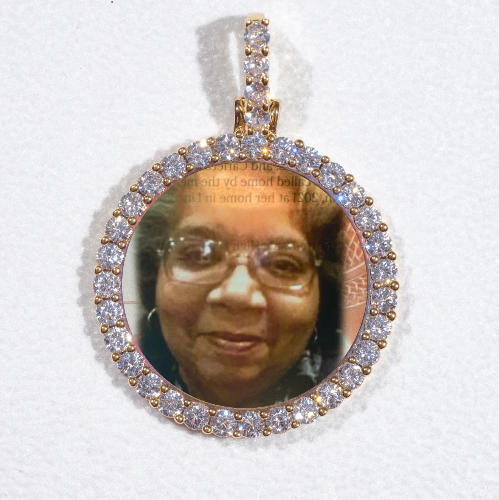 3D CIRCLE CUSTOM PICTURE PENDANT SMALL SIZE