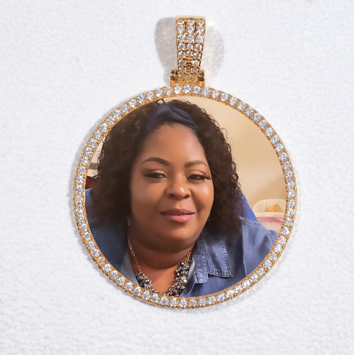 MEDIUM 3D CIRCLE CUSTOM PICTURE PENDANT