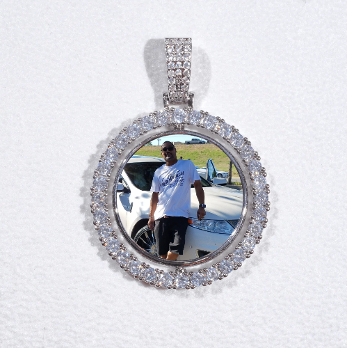 3D Spinning 2-Faced Custom Picture Pendant