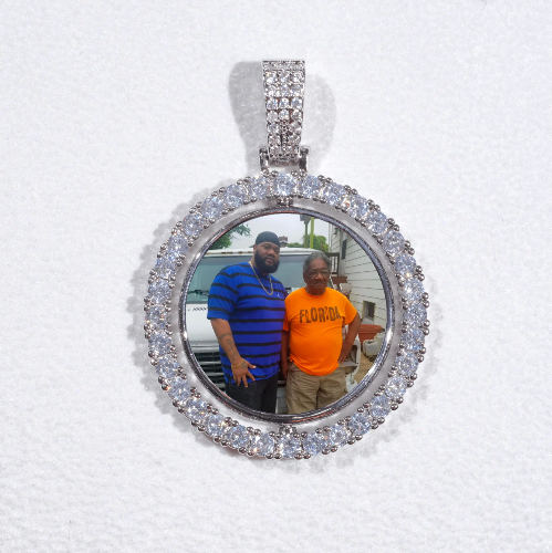 3D Spinning 2-Faced Custom Picture Pendant