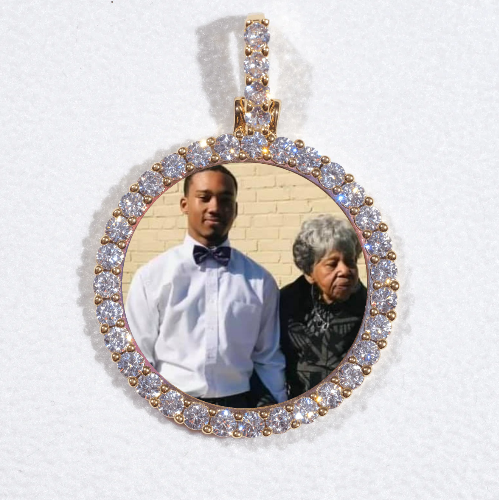 3D CIRCLE CUSTOM PICTURE PENDANT SMALL SIZE