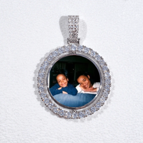 3D Spinning 2-Faced Custom Picture Pendant
