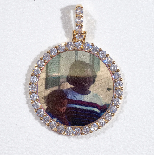 3D CIRCLE CUSTOM PICTURE PENDANT SMALL SIZE
