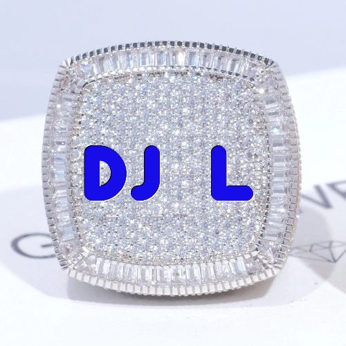 CUSTOM LETTER 3D ICED RING