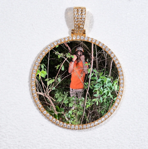 MEDIUM 3D CIRCLE CUSTOM PICTURE PENDANT