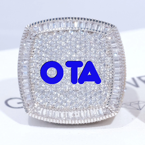 CUSTOM LETTER 3D ICED RING
