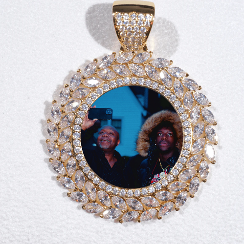 Large 3D Wheat Ear Custom Picture Pendant