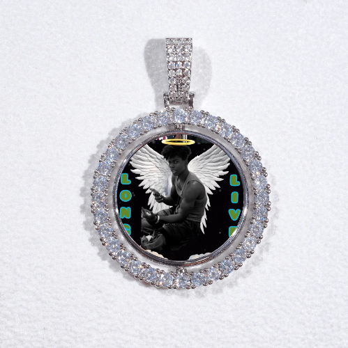 3D Spinning 2-Faced Custom Picture Pendant